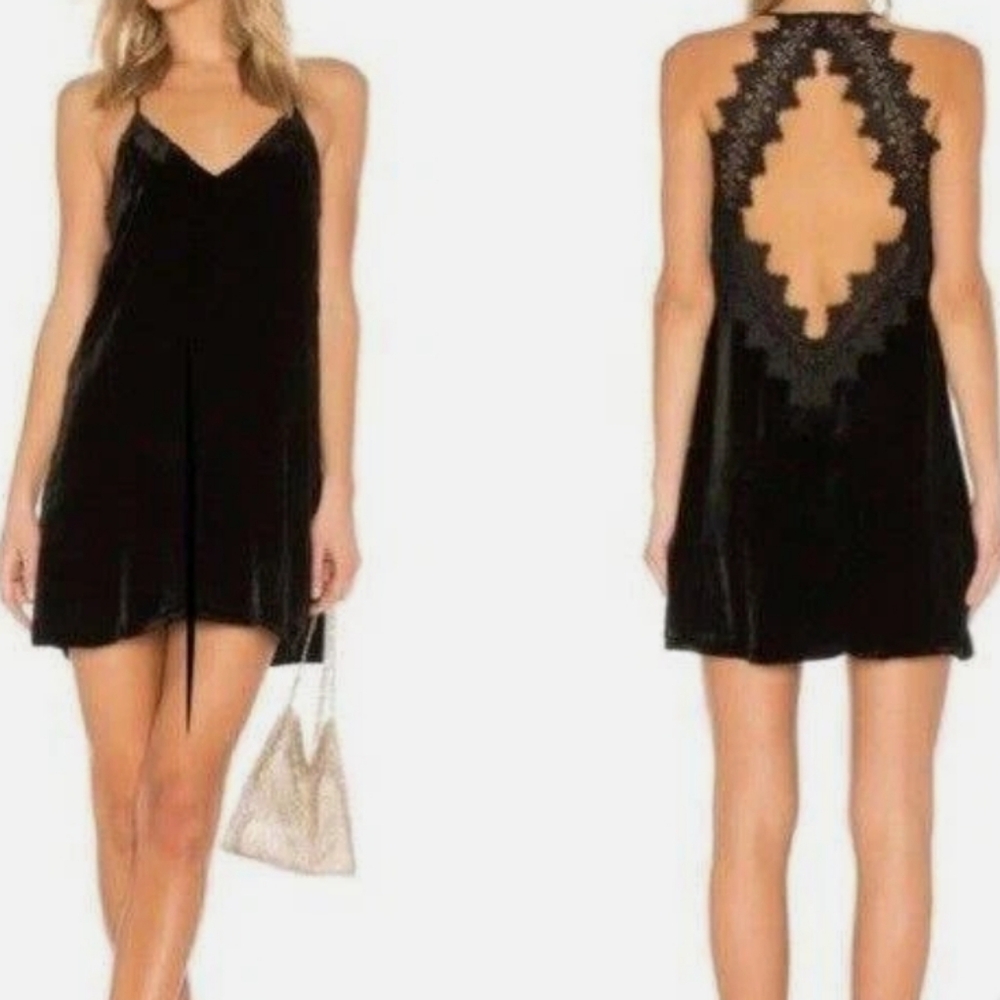 Cami NYC Black Velvet Dress